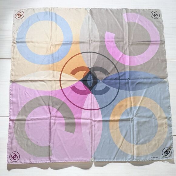 Chanel Silk Scarf - Picture 1 of 5